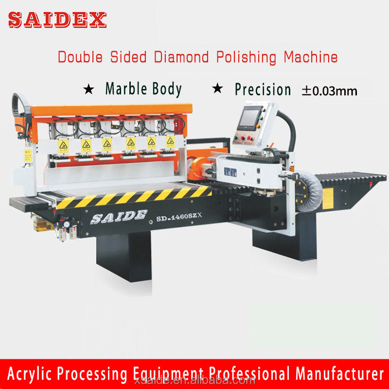 SAIDE China เครื่องขัดและขัดเพชรอัตโนมัติแบบสองด้าน 3 เมตร คุณภาพสูง เครื่องขัดเพชรอะคริลิก