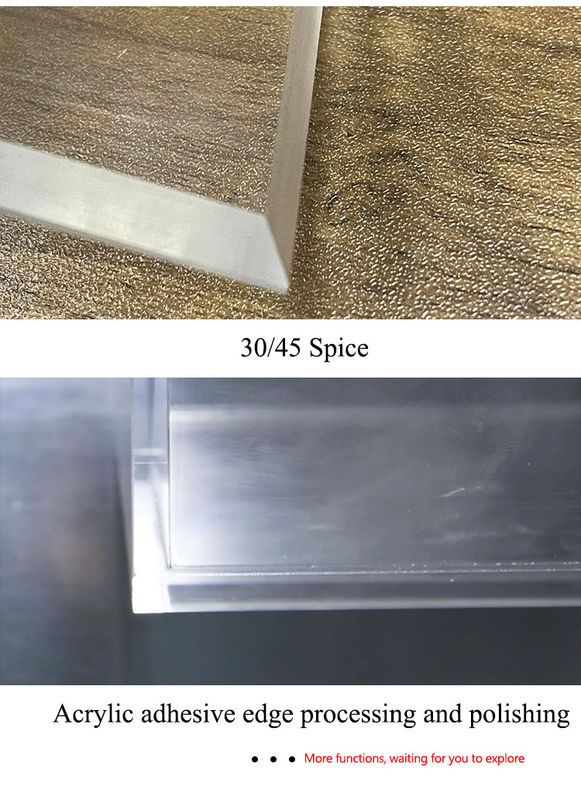 อุปกรณ์ตัด CNC Milling ทักษะจริง อุปกรณ์ตัดอุตสาหกรรม Acrylic CNC Chamfer อุปกรณ์สําหรับการตัดความเร็วสูง Acrylic