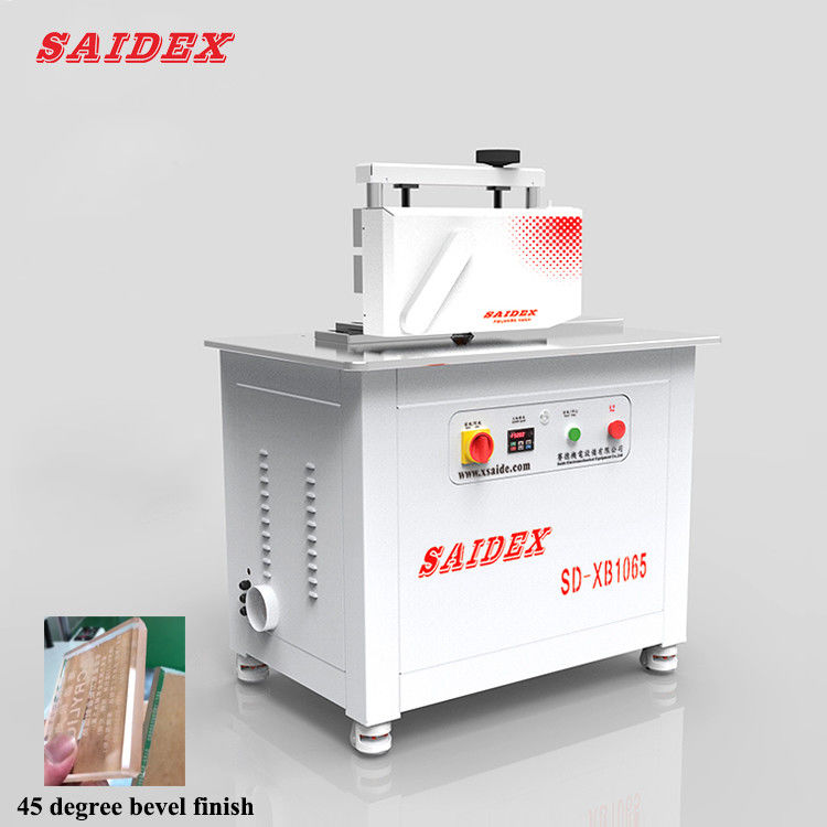 โรงงานจีน XB1065 ทำมุมเอียง 30 45 องศา และขอบเส้นตรง เครื่องขัดอะคริลิกอัตโนมัติสำหรับลบมุมอะคริลิก
