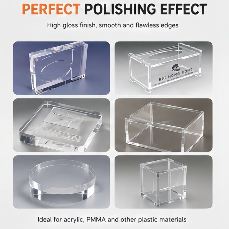 Servo Driven Acrylic Edge Polisher with 0-60 Degree Bevel and 0.03mm Accuracy for Precision Acrylic Edge Polishing Machine Work