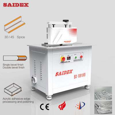 2.5kw 10A เครื่องตัดอะคริลิกไฟฟ้า ความยาว 1000 มม 250 กิโลกรัม เครื่องเลืองขอบกลมขนาดเล็ก 45 องศา